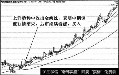 上升趋势中金蜘蛛